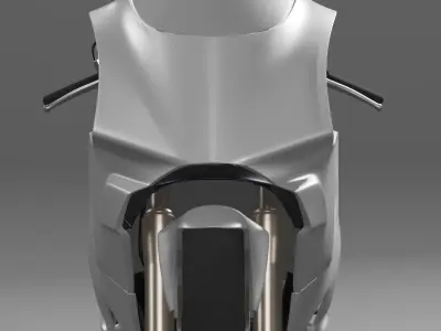 YAMAHA YZR 500  Low-poly 3D model