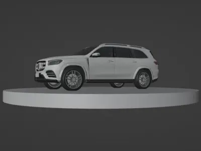 Mercedes-Benz GLS-Class Luxury SUV  HighQuality 3D Model Low-poly 3D model