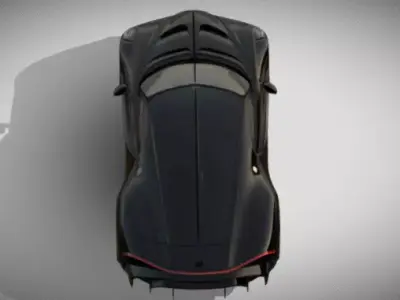Bugatti la voiture noire 3D model purchase