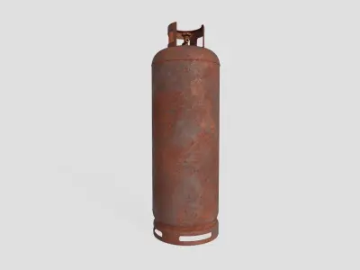 Gas Bottle M7 old version Low-poly 3D model