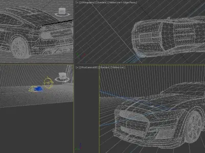 American Muscle Car 3D model