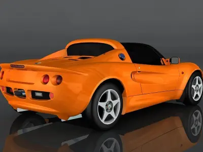 Lotus Elise 1999  Low-poly 3D model