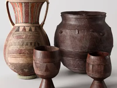 RH Collection of vases 2 3D model