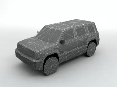 2007 Jeep Patriot Lowest Detail Low-poly 3D model