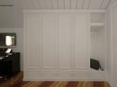 Green Bedroom Set 3D model