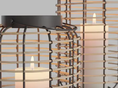 Modern outdoor lanterns 3D model