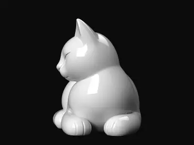 Lying Cat 3D print model