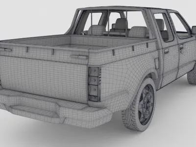 Nissan pickup d22 ute 3D model
