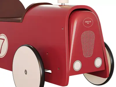Childrens wooden toy car by ZARAHOME 3D model
