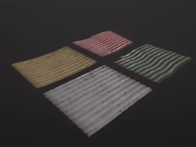 Salvage Metal Collection 3D Model Low-poly 3D model