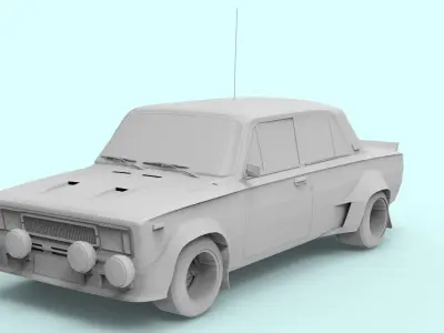 FIAT FOR 3D PRINT 3D model