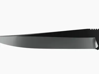 Knife throwing 04 3D model