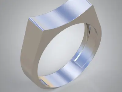 Diamond ring 0337 3D printable model  Free 3D print model