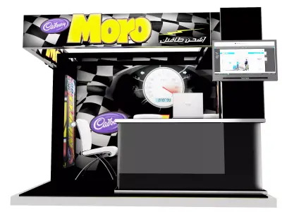 Booth Exhibition Stand a381a  3D model