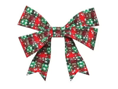 Christmas Bow Ribbon 89 Low-poly 3D model