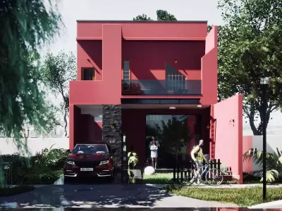 Revit Minimalist  House design 3D model