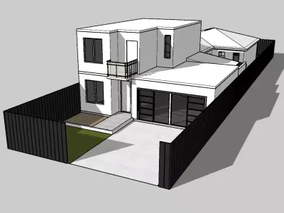 Modern residence Free 3D model