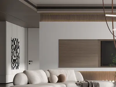 living room Modern 3D model buy