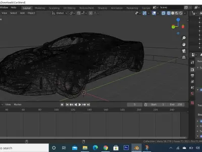 MCLAREN CAR  Low-poly 3D model
