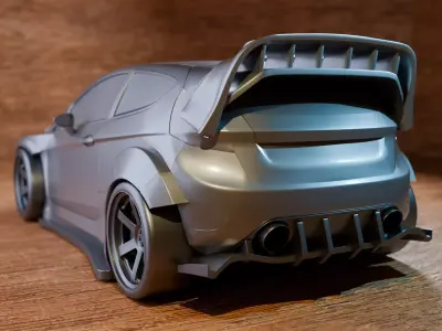 Car Shaped Box 3D print model