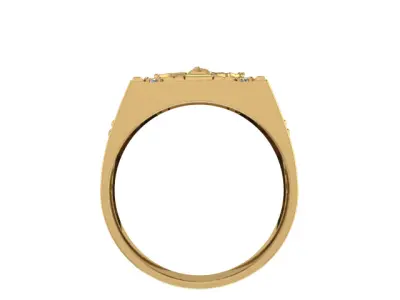 Jesus Cross Men Ring 3D Printable Jewelry Model 3D print model