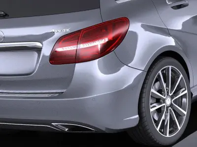 Mercedes-Benz B-Class 2016 VRAY 3D model
