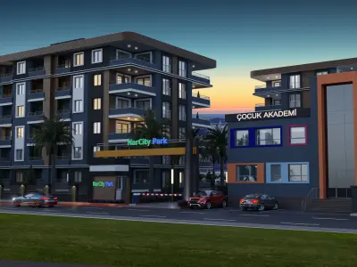 BUILDING PROJECT MODELED WITH QUALITY 3D MAX AND SKETCHUP Low-poly 3D model