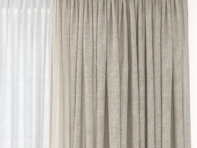Curtains 48 3D model
