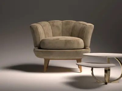 luxury sofa  3D model