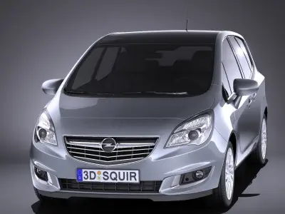 Opel Meriva 2016 VRAY 3D model