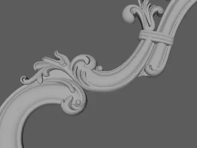 MIRROR ornate frame 3D model