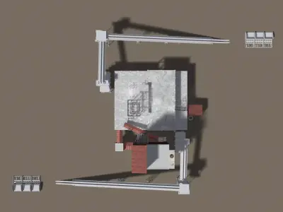 Industrial building layout 25-40 3D model