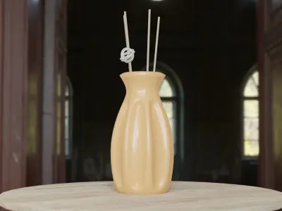 vaso01 vase on table Free 3D model