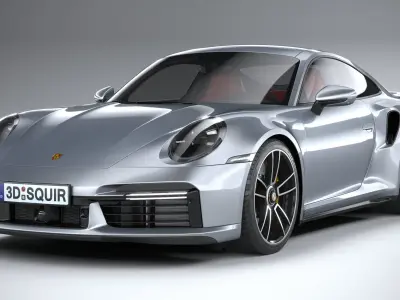 Porsche 911 Turbo S 2021 3D model buy