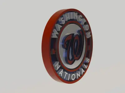 MLB Washington Nationals V1 Team Logo 3D model