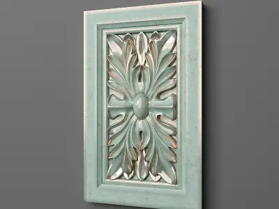 Panel-04 decorative wall plaque 3D print model
