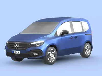 Mercedes Benz EQT Low-poly 3D model