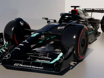 F1 Mercedes W14 Low-poly 3D model