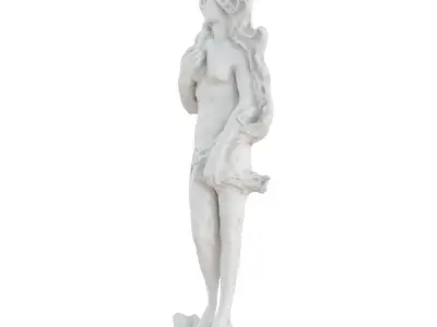 Bas-relief of a Woman on the Wall 2 3D model