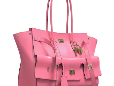 Balenciaga Bel Air Carry All Bag Low-poly 3D model