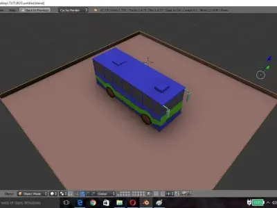 low poly bus Low-poly 3D model purchase