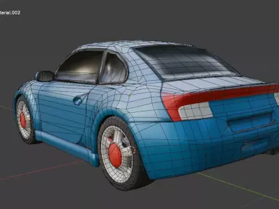 Car Low Poly 3d Model Low-poly 3D model