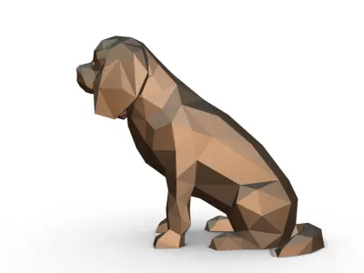 Cavalier King Charles spaniel 3D print model