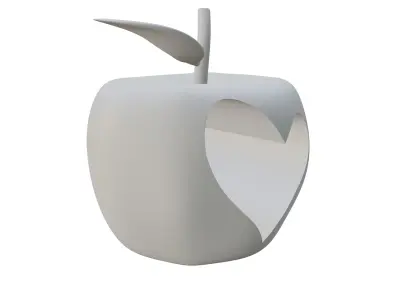Apple Heart 3D print model