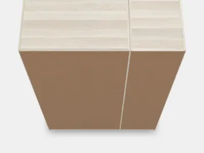 PAX - FORSAND Wardrobe combination 5 Low-poly 3D model