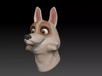 Fox Cartoon - Updated version 3D model