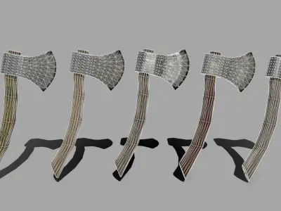 Axe 1 Low-poly 3D model