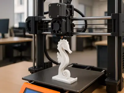 Seahorse Statue 3D Printable 3D print model