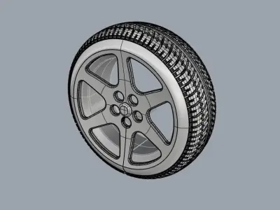 tire and rim Free 3D model purchase