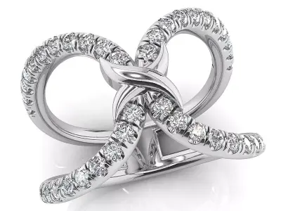 Luxury fancy ring 3D print model